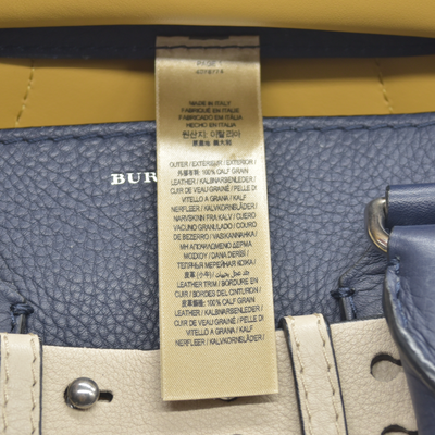 $2600 Burberry Marais Calfskin Medium Belt Bag Regency Blue CONSIGNMENT