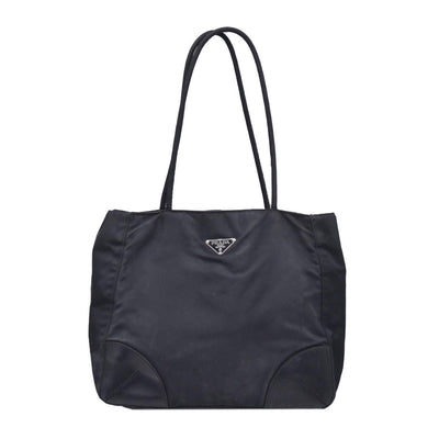 $750 Vintage Prada Black Nylon Tessuto Tote