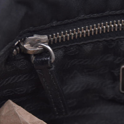 $750 Vintage Prada Black Nylon Tessuto Tote