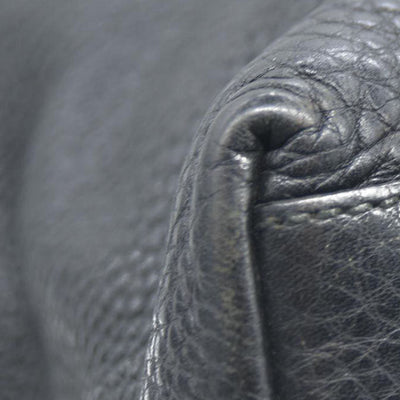 Gucci Pebbled Calfskin Medium Soho Chain Shoulder Bag Black