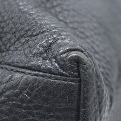 Gucci Pebbled Calfskin Medium Soho Chain Shoulder Bag Black