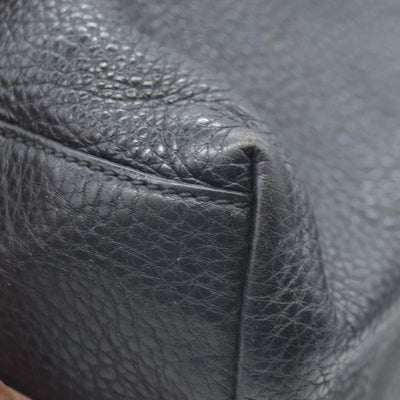 Gucci Pebbled Calfskin Medium Soho Chain Shoulder Bag Black