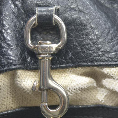 Gucci Pebbled Calfskin Medium Soho Chain Shoulder Bag Black