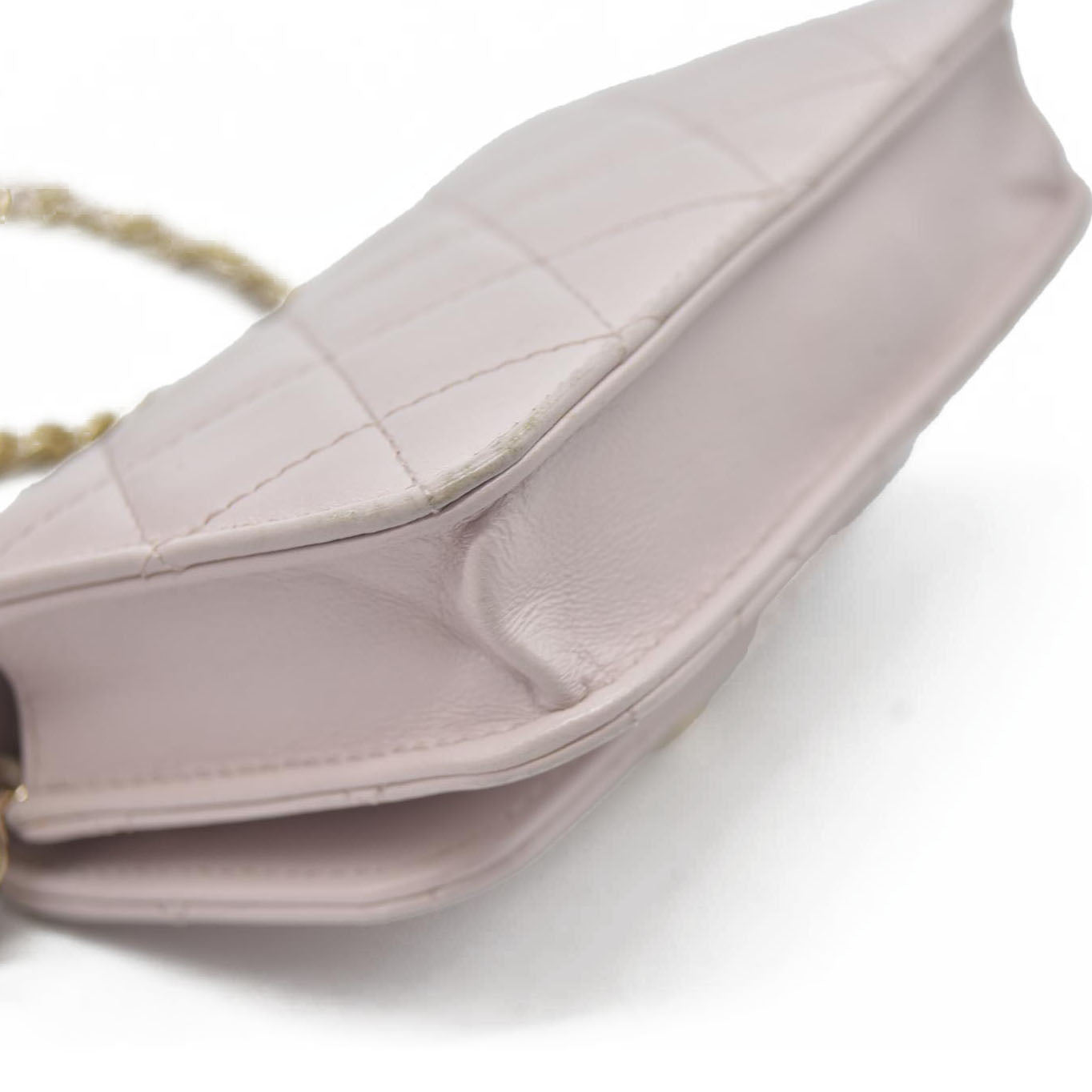 $3125 Chanel Quilted Mini Trendy CC Wallet On Chain Light Purple