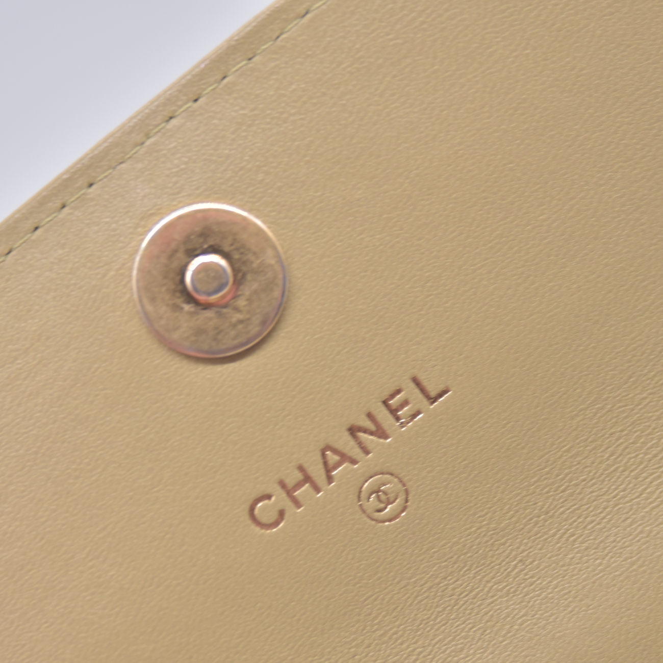 $3450 2021 Chanel Lambskin Quilted Chain Top Handle Clutch With Chain Sage Green 10021371