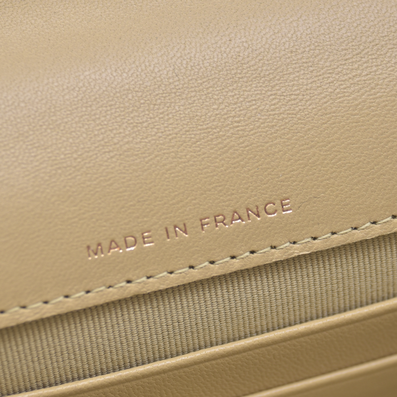 $3450 2021 Chanel Lambskin Quilted Chain Top Handle Clutch With Chain Sage Green 10021371