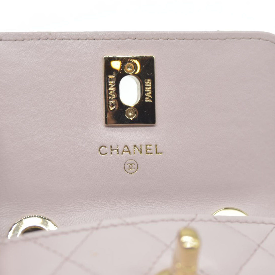 $3125 Chanel Quilted Mini Trendy CC Wallet On Chain Light Purple