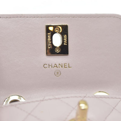 $3125 Chanel Quilted Mini Trendy CC Wallet On Chain Light Purple