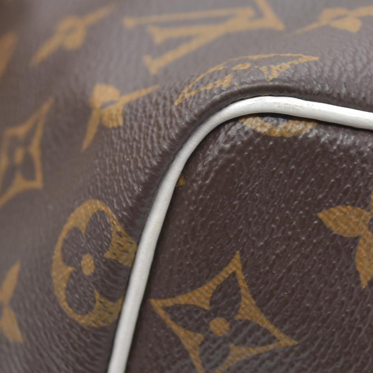 $1820 Louis Vuitton Monogram LV Match Speedy Bandouliere 25 White