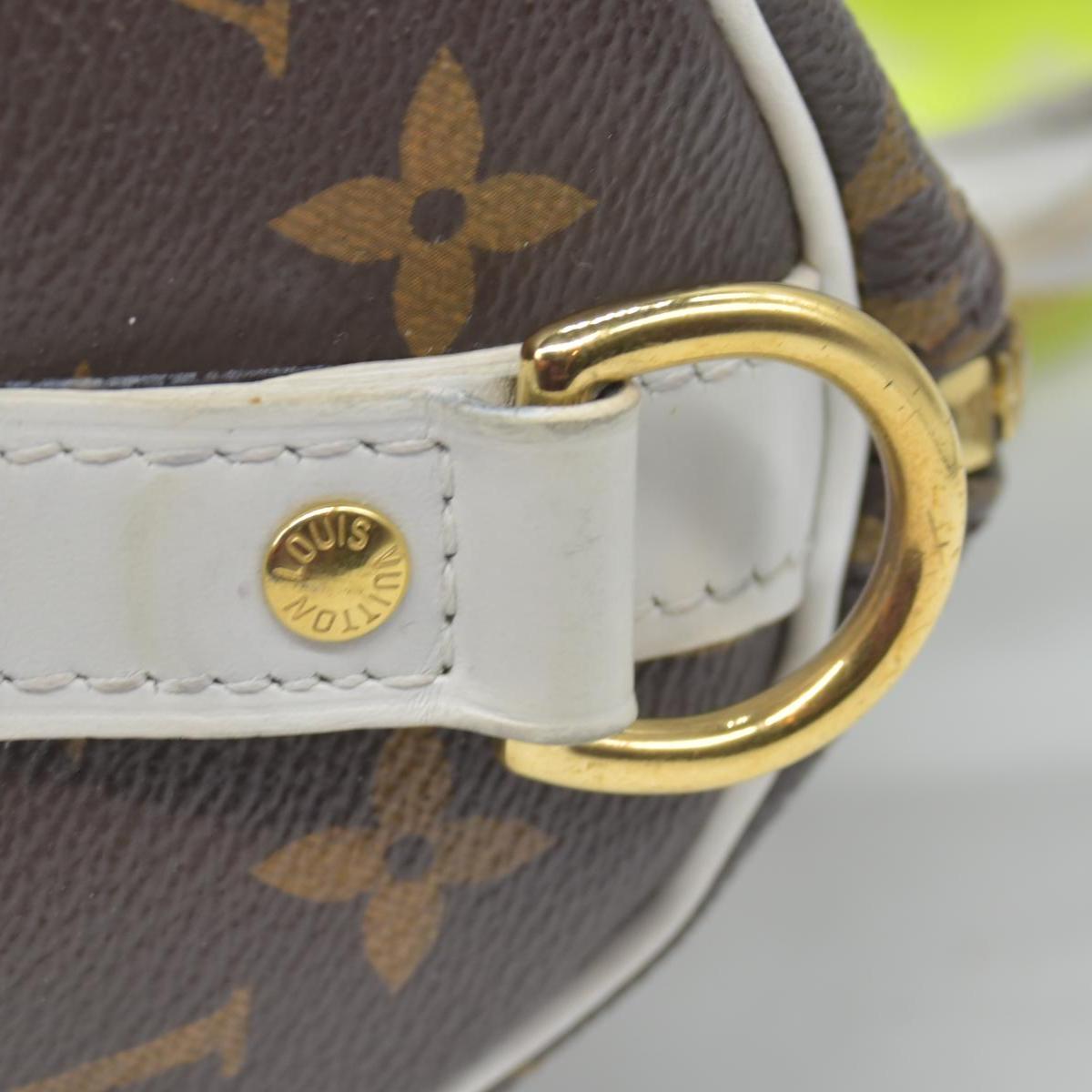 $1820 Louis Vuitton Monogram LV Match Speedy Bandouliere 25 White