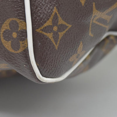 $1820 Louis Vuitton Monogram LV Match Speedy Bandouliere 25 White