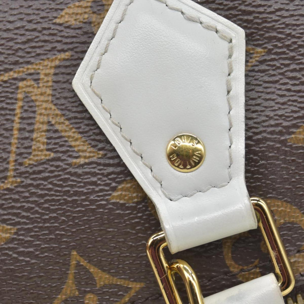$1820 Louis Vuitton Monogram LV Match Speedy Bandouliere 25 White