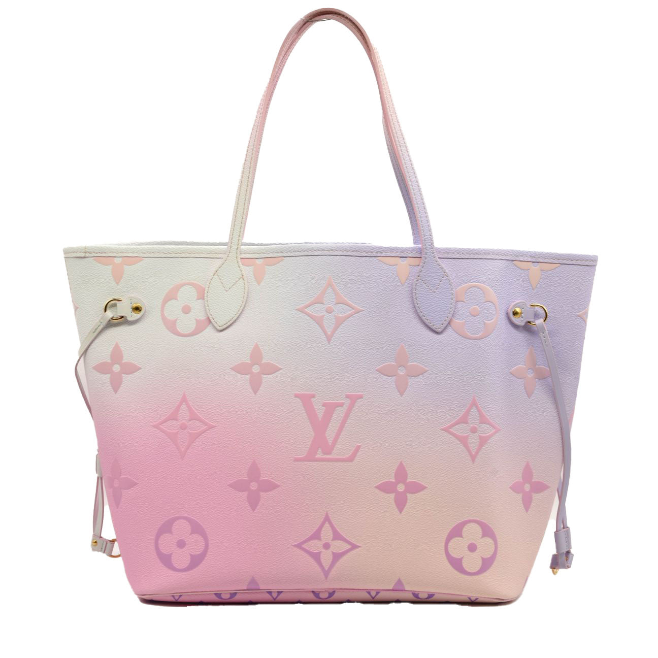 USED LOUIS VUITTON Monogram Giant Spring In The City Neverfull MM Sunrise Pastel