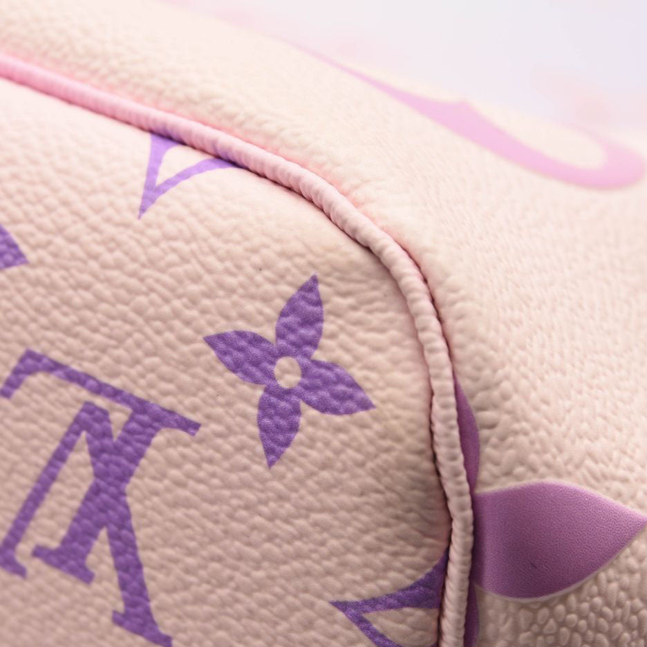 USED LOUIS VUITTON Monogram Giant Spring In The City Neverfull MM Sunrise Pastel