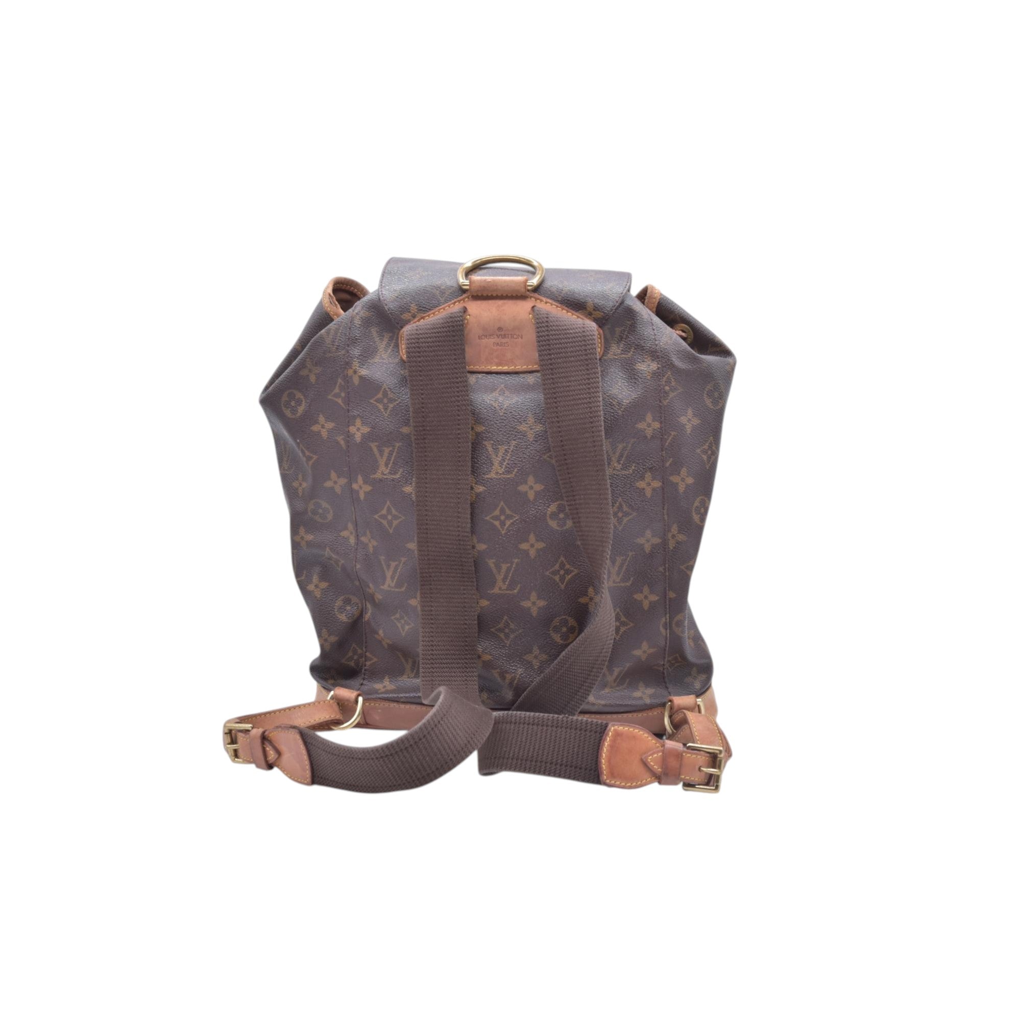 $1650 1999 LOUIS VUITTON Monogram Montsouris GM Backpack Brown SP0979 CONSIGNMENT 10021410