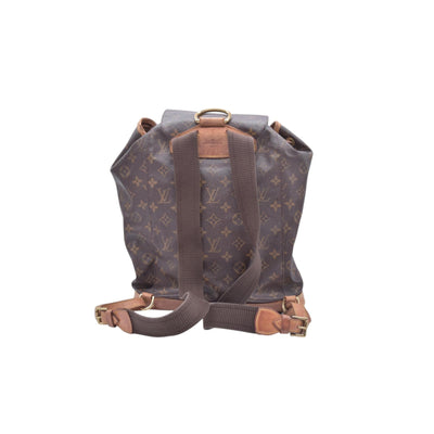 $1650 1999 LOUIS VUITTON Monogram Montsouris GM Backpack Brown SP0979 CONSIGNMENT 10021410