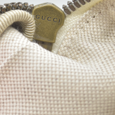 Gucci Grained Calfskin Small Logo Belt Bag White CONSIGNMENT