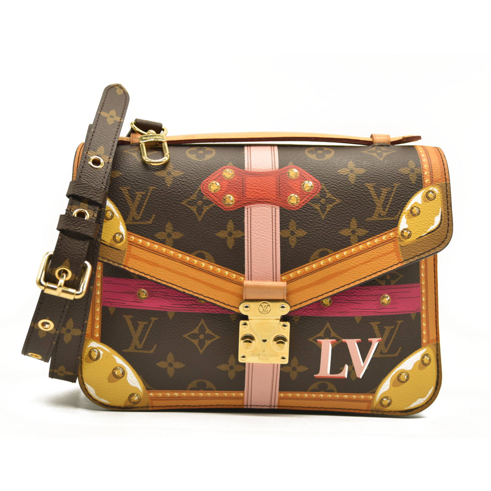 Louis Vuitton  Monogram Summer Trunks Pochette Metis DR1118