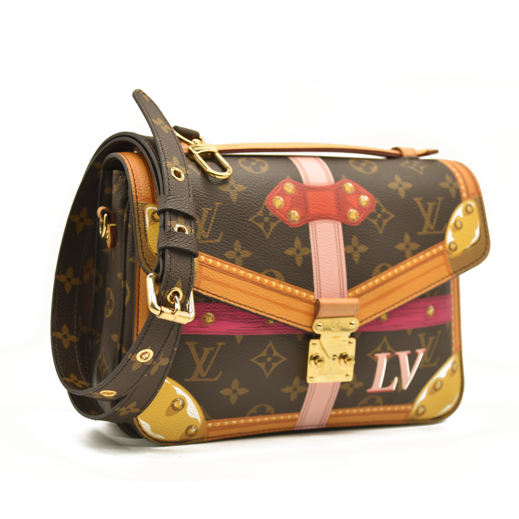 Louis Vuitton  Monogram Summer Trunks Pochette Metis DR1118