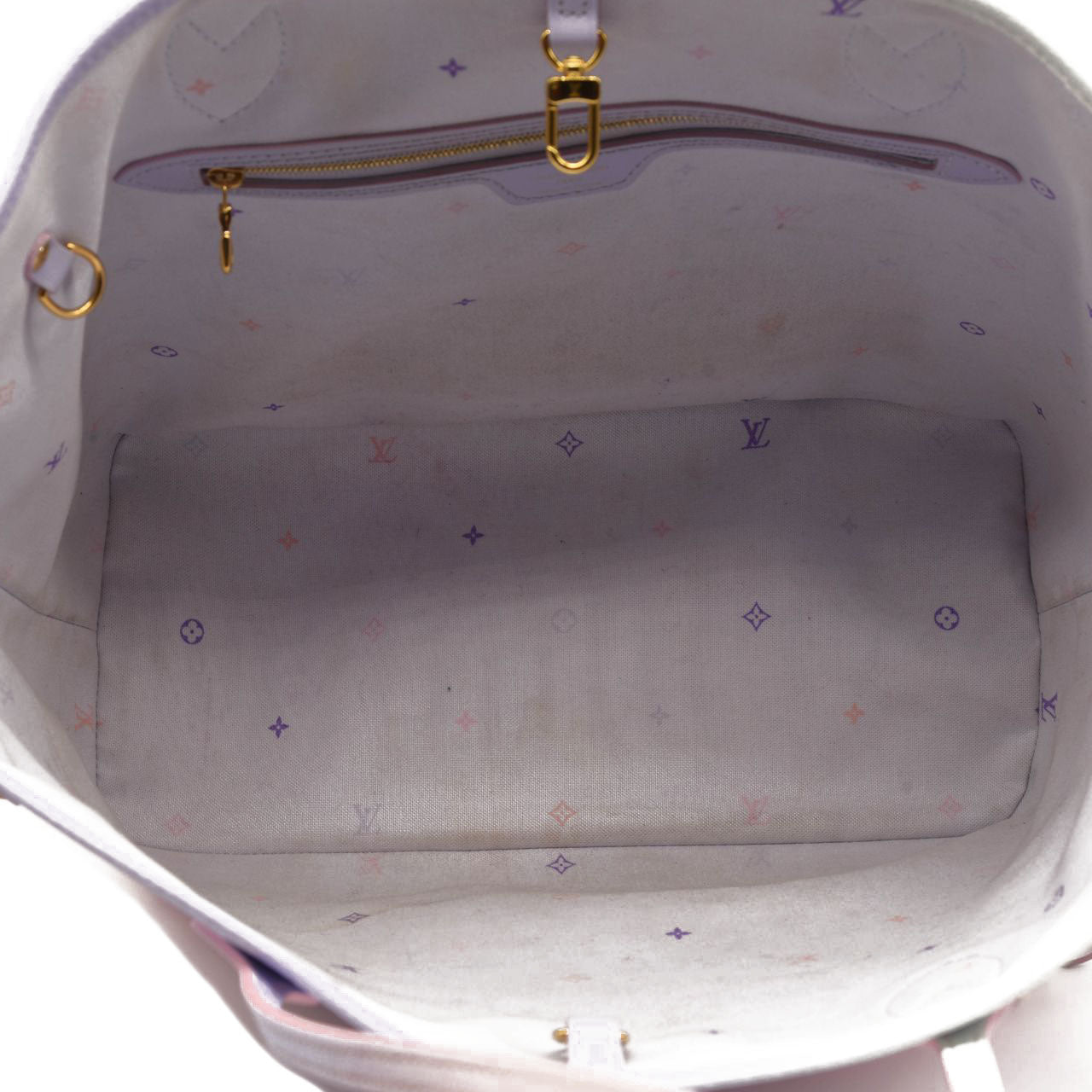 USED LOUIS VUITTON Monogram Giant Spring In The City Neverfull MM Sunrise Pastel