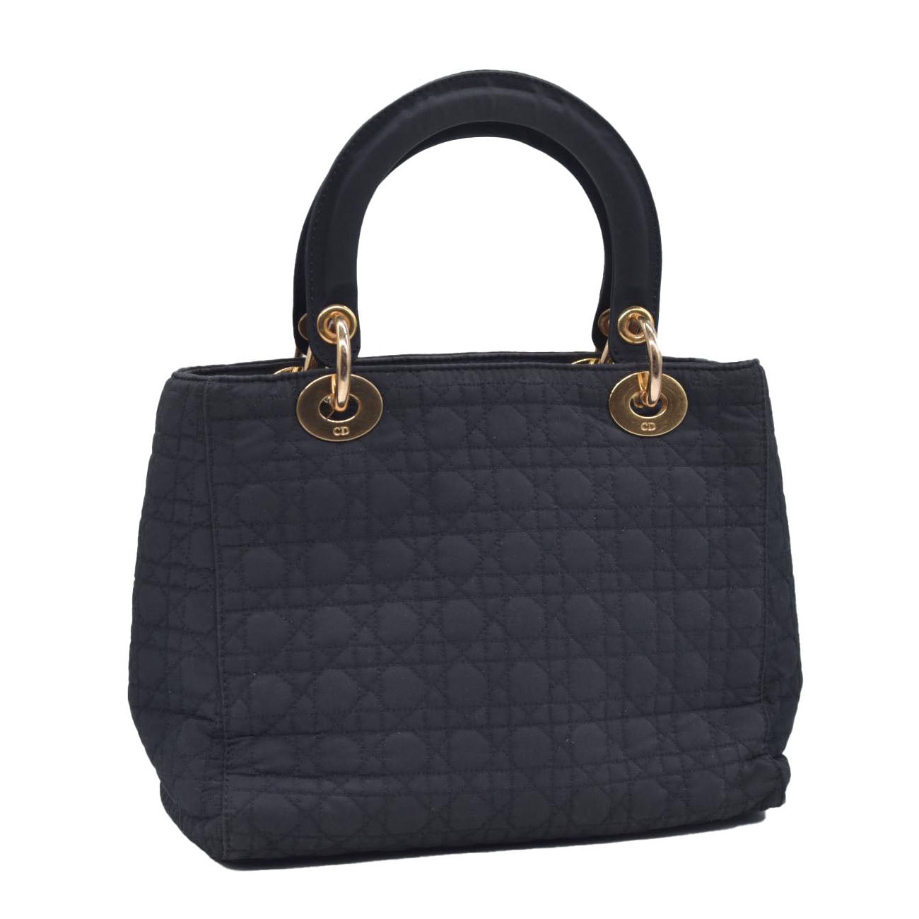 $5100 Dior Nylon Cannage Medium Lady Dior Black