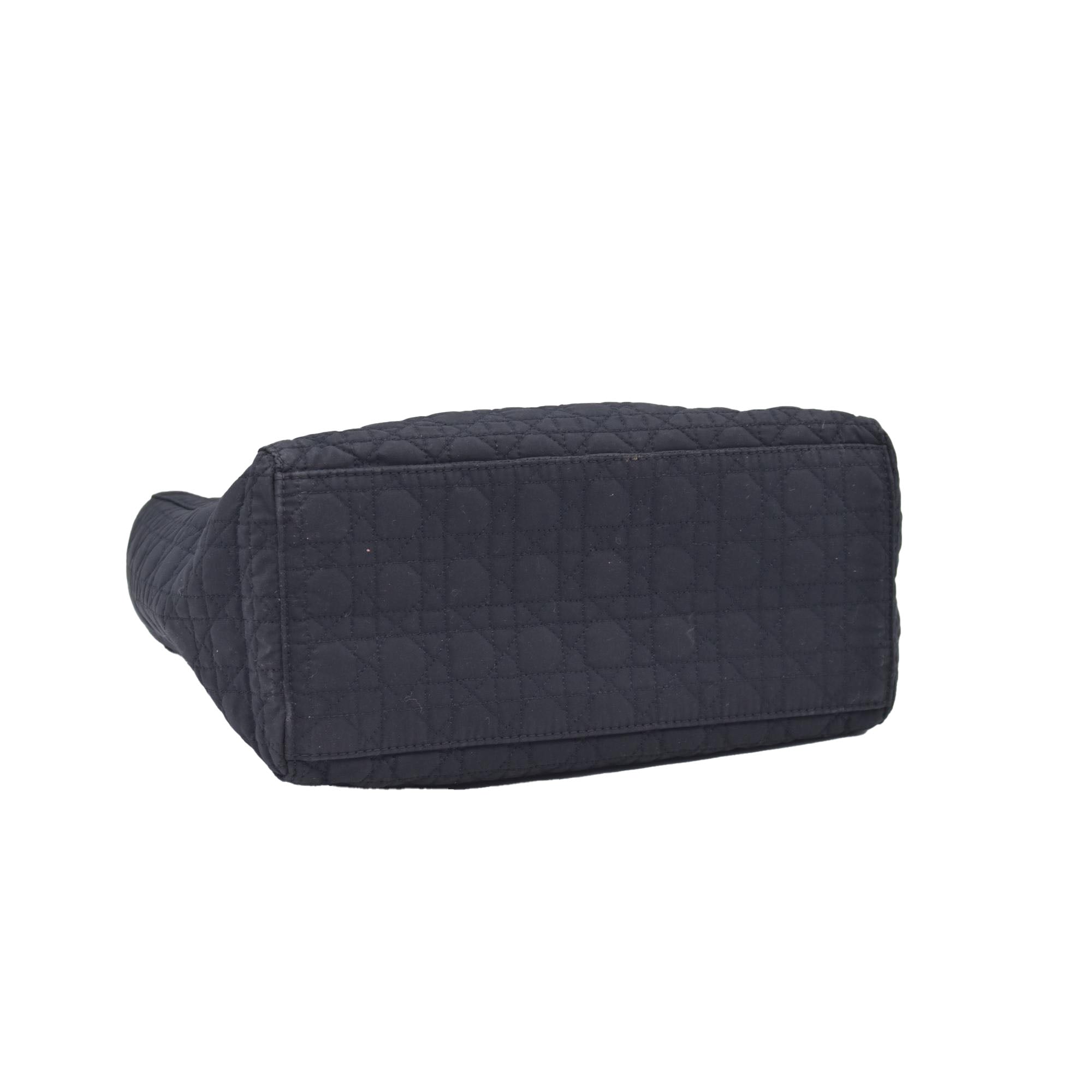 $5100 Dior Nylon Cannage Medium Lady Dior Black