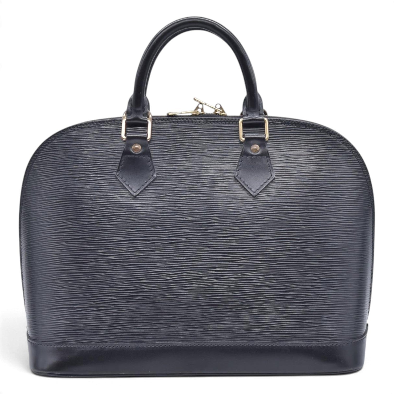 $1850 1996 LOUIS VUITTON Epi Leather Alma PM Black CONSIGNMENT AR0946 10021416