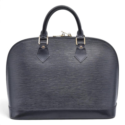 $1850 1996 LOUIS VUITTON Epi Leather Alma PM Black CONSIGNMENT AR0946 10021416