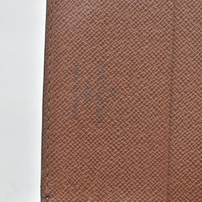 $750 Louis Vuitton Monogram Porte Papier Zippe Bifold Wallet Brown