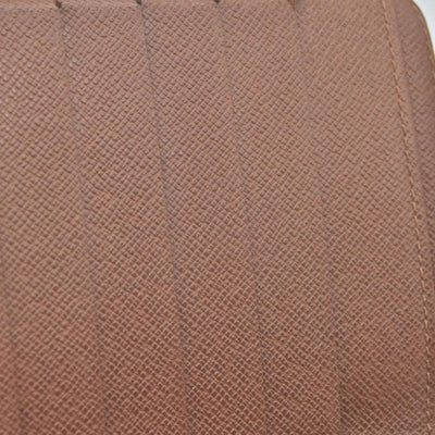 $750 Louis Vuitton Monogram Porte Papier Zippe Bifold Wallet Brown