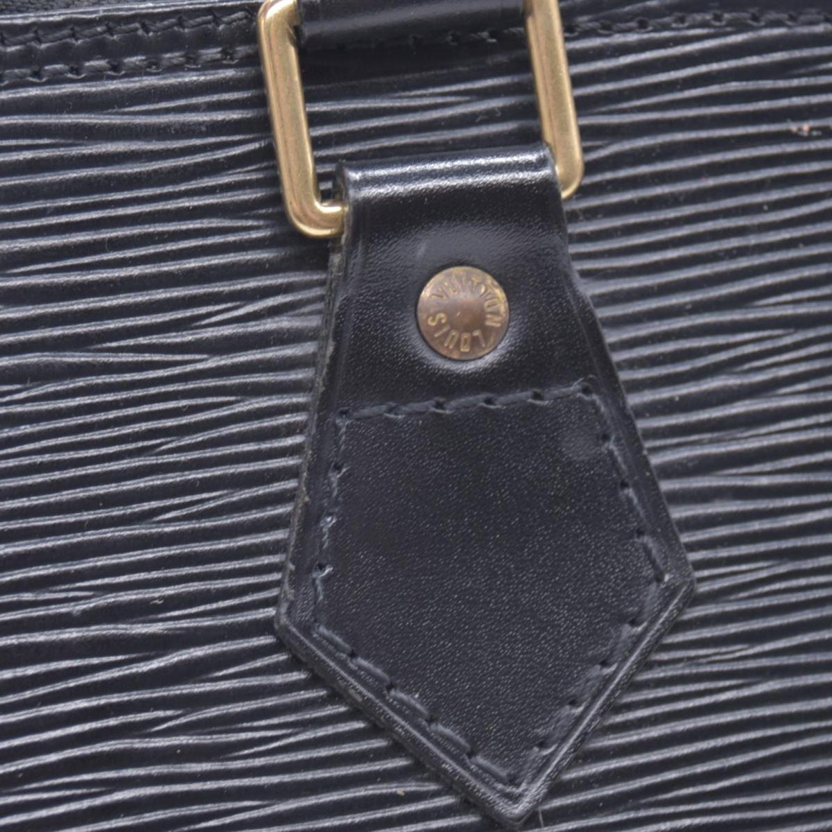 $1850 1996 LOUIS VUITTON Epi Leather Alma PM Black CONSIGNMENT AR0946 10021416