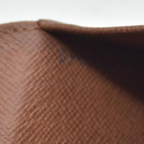 $750 Louis Vuitton Monogram Porte Papier Zippe Bifold Wallet Brown