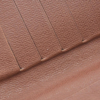 $750 Louis Vuitton Monogram Porte Papier Zippe Bifold Wallet Brown SP0030