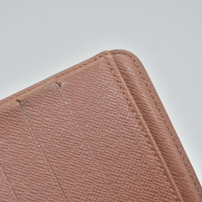 $750 Louis Vuitton Monogram Porte Papier Zippe Bifold Wallet Brown SP0030