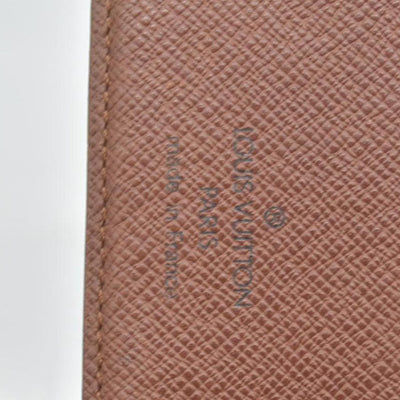 $750 Louis Vuitton Monogram Porte Papier Zippe Bifold Wallet Brown SP0030