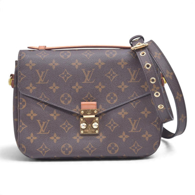 $2620 2016 LOUIS VUITTON Monogram Pochette Metis Shoulder Bag Brown SR3176 CONSIGNMENT 10021414