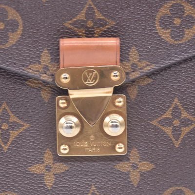 $2620 2016 LOUIS VUITTON Monogram Pochette Metis Shoulder Bag Brown SR3176 CONSIGNMENT 10021414