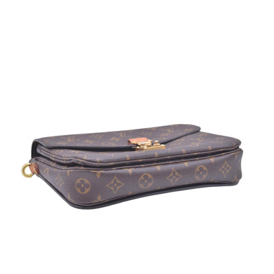 $2620 2016 LOUIS VUITTON Monogram Pochette Metis Shoulder Bag Brown SR3176 CONSIGNMENT 10021414