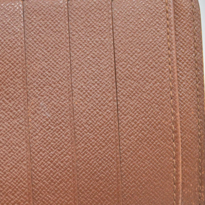 $750 Louis Vuitton Monogram Porte Papier Zippe Bifold Wallet Brown SP0078