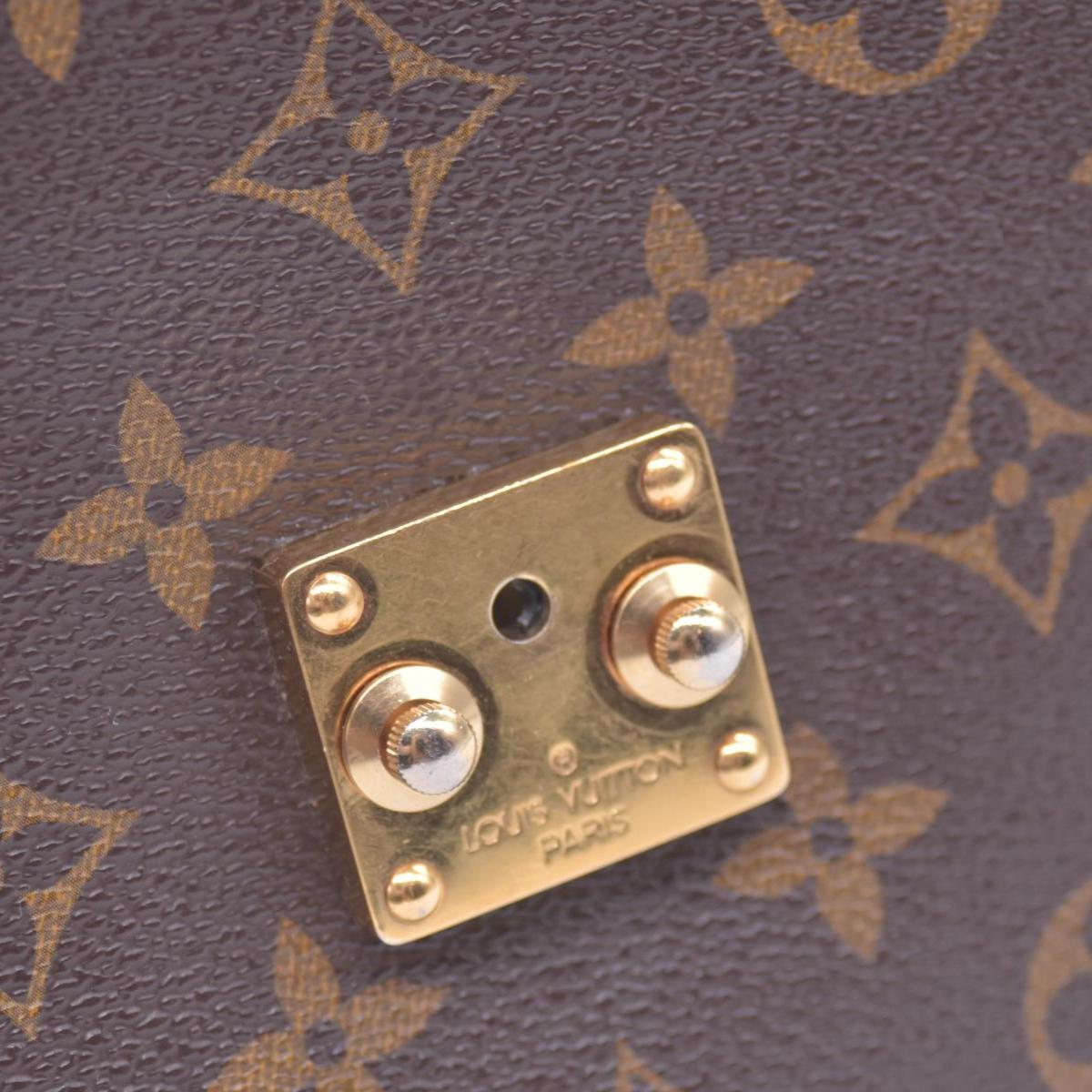 $2620 2016 LOUIS VUITTON Monogram Pochette Metis Shoulder Bag Brown SR3176 CONSIGNMENT 10021414