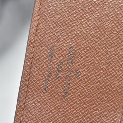 $750 Louis Vuitton Monogram Porte Papier Zippe Bifold Wallet Brown SP0078
