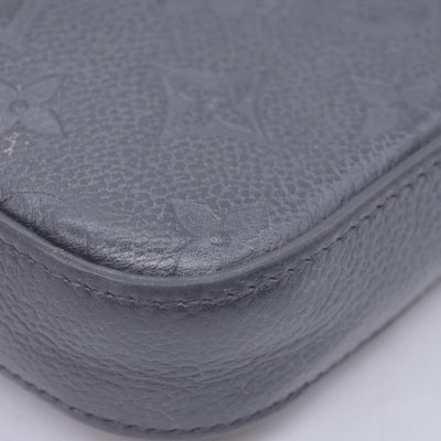 $1770 2019 Louis Vuitton Empreinte Pochette Felicie Chain Wallet Black SD1179