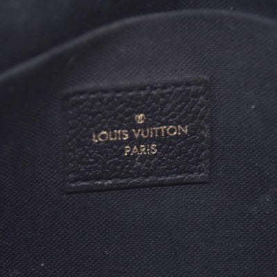 $1770 2019 Louis Vuitton Empreinte Pochette Felicie Chain Wallet Black SD1179