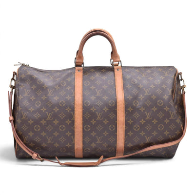 $2200 LOUIS VUITTON Monogram Keepall Bandouliere 55 Duffel Bag SD954 CONSIGNMENT 10021419