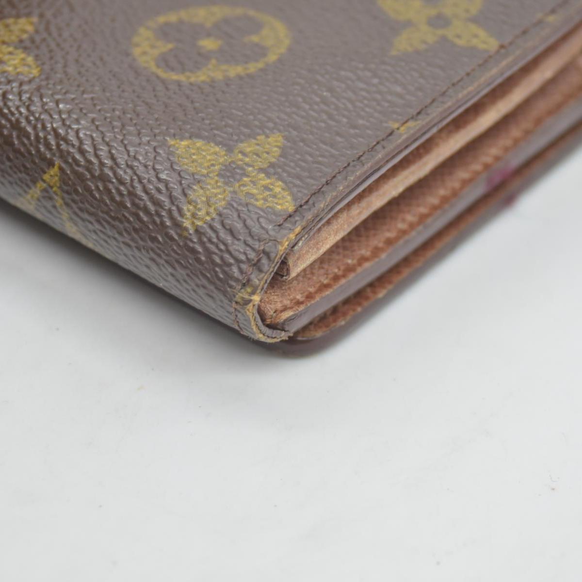 $560 Louis Vuitton Monogram Porte Monnaie Billets Tresor Bifold Wallet RA0915
