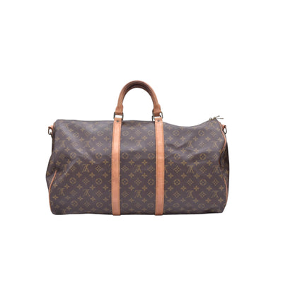 $2200 LOUIS VUITTON Monogram Keepall Bandouliere 55 Duffel Bag SD954 CONSIGNMENT 10021419