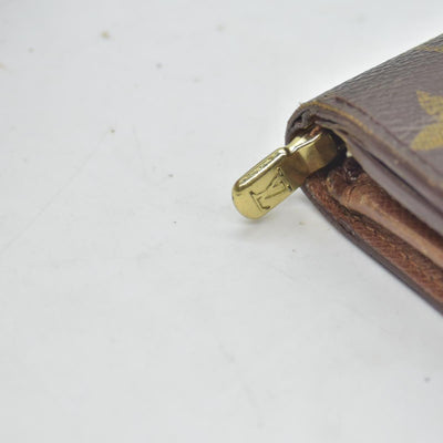 $560 Louis Vuitton Monogram Porte Monnaie Billets Tresor Bifold Wallet RA0915