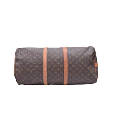 $2200 LOUIS VUITTON Monogram Keepall Bandouliere 55 Duffel Bag SD954 CONSIGNMENT 10021419