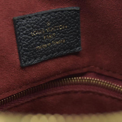 $3100 Louis Vuitton  Empreinte Monogram Giant Speedy Bandouliere 25 Black Beige