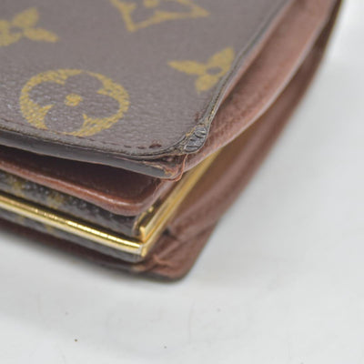 $750 Louis Vuitton Kisslock French Wallet MI0012